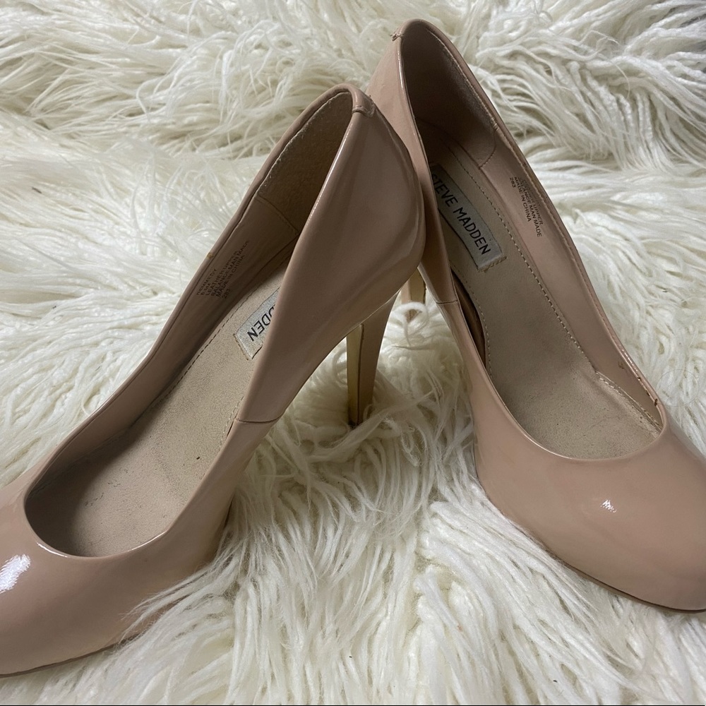 Steve Madden tan heels, worn twice